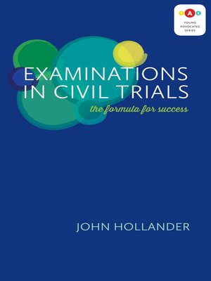 cover image of Examinations in Civil Trials